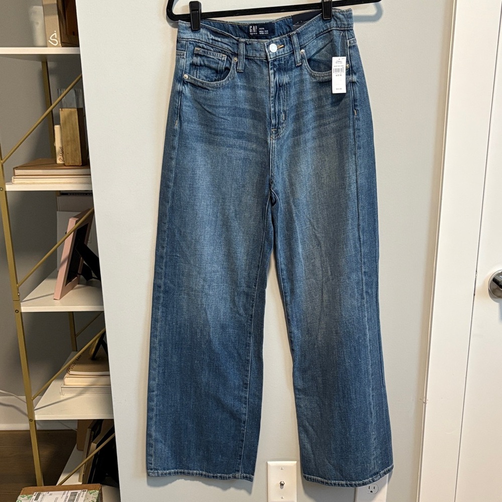 GAP Women's Blue Flare & Wide Leg Jeans